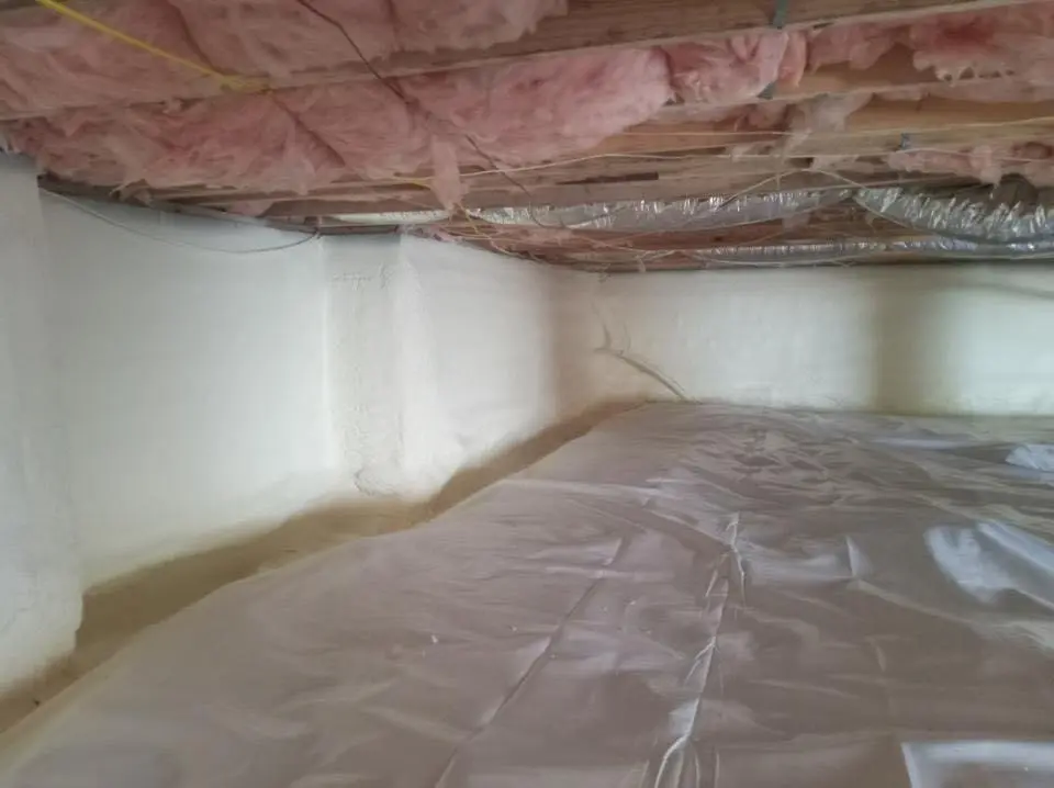 Crawl space encapsulation with closed-cell spray foam for Attic Insulation in Soledad